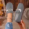 Zapatos Casuales Europeos y Americanos de Talla Grande para Mujer Primavera 2025 Nuevos Punta Redonda Hebilla Metálica Slip-On Zapatos de Mujer Venta al por Mayor