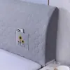 Funda de cabecero todo incluido, elástica, ajuste universal, color sólido, funda suave para respaldo de cabecero, funda protectora a prueba de polvo, cojín suave para dormitorio