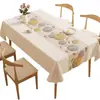 2026 Novo Estilo Luxo Leve High-End Toalha de Mesa Impermeável à Prova de Óleo Resistente ao Calor Lavável Tapete de Mesa Retangular Capa para Mesa de Centro