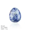 Ovo Pequeno em Forma de Ovo de Cristal Natural Transfronteiriço Páscoa Ágata Pássaro Esculpido Ovo de Pássaro Forma de Pedra Bruta Ornamento de Mão Ovo de Jade
