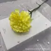 Cravos de Haste Única Transfronteiriços Flor Artificial Dia das Mães Dia dos Professores Flor Falsa Arranjo de Flores para Sala de Estar Decoração de Casamento Material de Flor Atacado