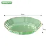 Platos de plástico de estilo sencillo para uso doméstico, platos de postre para sala de estar y mesa de comedor, bandejas para guardar bocadillos, platos de frutas en varios colores