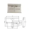Huayi Mingtong Interruptor de Hebilla de Riel DIN35mm Hebilla de Sujeción Soporte de Montaje Aleación de Aluminio Base Negra y Blanca