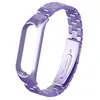 Adecuado para correa de Xiaomi Mi Band 56, Pulsera de Acero Inoxidable Sólido de Tres Eslabones con Estructura de Hebilla a Presión y Caja Metálica, Directo del Fabricante
