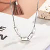 Colar da Sorte com Cinco Contas para Mulheres 2024 Tendência Design de Nicho Nova Moda Versátil Simples Elegante Corrente para Clavícula