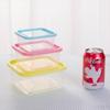 Pote Quadrado Refrigerado para Frutas e Legumes Pequeno para Micro-ondas com Vedação Caixa de Argila Ultraleve Infantil