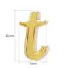 Superficie de Espejo de Cobre Nueva Transfronteriza Colgante de 26 Letras Inglesas Collar Pulsera Pendientes DIY Accesorios Simples Versátiles
