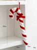 Cross-Border Novo Produto Decoração de Natal Bolas de Natal Vermelhas e Brancas Muletas Doces Pirulitos Decoração de Árvore de Natal Arranjo
