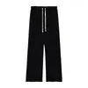 Pantalones de Pana Anchos de Algodón Europeo Estilo Coreano para Mujer, Otoño e Invierno, Pantalones de Pierna Recta de Cintura Alta, Pantalones Largos Gruesos de Pana con Forro Polar Casual