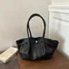 Bolsa feminina de grande capacidade com toque de luxo, versátil para o dia a dia, bolsa de ombro feminina com padrão trançado, bolsa de antebraço, bolsa tote vintage