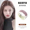Pinza Metálica Redonda Pequeña para el Cabello para Mujer 2026 Nuevo Estilo Pinza Lateral para el Flequillo Pinza de Textura de Alta Gama Accesorio para el Cabello