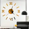 Reloj Pequeño Romano Espejo Pegatina de Pared Reloj de Pared Pegatina Estéreo 3D para Más de 36cm Hecho y Vendido por Uno Mismo Peso 80 Gramos.