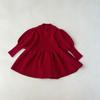 Vestido Tricotado de Outono para Meninas 2025 Vestido de Suéter Tricotado de Princesa da Moda Vestido Infantil de Manga Longa para Bebê