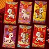 2027 Año del Cordero Sobre Rojo Creativo Brillo Mate Dibujo Animado Zodiaco Cien Yuan Mil Yuanes Sobre de Dinero de la Suerte para Año Nuevo