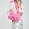 Llegada Nueva 2024 Estilo Occidental Nubes de Verano Bolso para Mujer Estilo Coreano Moderno Cuadros Plisado Bolso de Mano Hombro Único Burbuja Bolso para Mujer