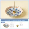 Portaincienso de Cerámica Estilo Loto de Dunhuang Directo de Fábrica, Base para Varilla de Incienso Estética Dinastía Song, Fijador de Incienso, Nuevo Portaincienso Estilo Chino