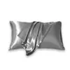 En stock Funda de almohada Sardina Comercio transfronterizo Color sólido Seda Funda de almohada funda de almohada Funda de almohada tipo sobre