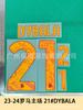 Adulto A 23-24 Roma Jersey Local Estampado de Números y Letras Número Transferencia de Calor Jersey Mapa