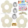 Alimentador de pájaros de madera de Amazon Alimentador de agua de alimentación Alimentación exterior Flores pintadas DIY Juguetes para niños