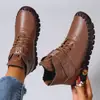 Zapatos de algodón de caña alta, zapatos casuales, forrados de felpa para invierno, cálidos, de suela suave, antideslizantes, zapatos elegantes para mujer, producto popular transfronterizo, hechos a mano con detalles cosidos