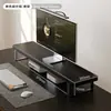 Elevador de Computadora Soporte para Monitor Fibra de Carbono Elevador de Computadora Escritorio de Oficina Pantalla de Escritorio
