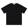 Ins Marca Nacional de Moda Original Cuello Henry Simple Fresco Limpio Ajuste Delgado Versión Pequeña Camiseta de Manga Corta para Hombres y Mujeres Ins