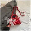 Bolso único de lunares para mujer, nueva moda primavera 2026, bolso cruzado de alto valor, bolso de mano exquisito, bolsa tote pequeña