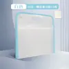 Tamaño A4 horizontal, de mano, carpeta de fuelle tipo acordeón con cierre de broche, color sólido, para estudiantes, para guardar exámenes y documentos, impermeable, gran capacidad