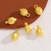 Ouro areia dois mundos Flor de lótus botão de lótus Pingente de lótus pingente pequeno pulseira colar brincos Acessórios de joias DIY