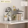 Prateleira de Armazenamento de Mesa Painel Perfurado Organizador de Mesa de Acrílico Estação de Trabalho Prateleira de Armazenamento de Mesa de Escritório Estante Vertical para Estudante