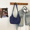 Bolsa de Ombro Única Estilo Coreano Grande Capacidade Estampa Floral Pequena Bolsa de Axila Outono 2026 Nova Moda para o Trabalho Bolsa Tote Leve