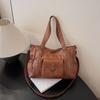 Bolso cruzado de gran capacidad para mujer, bandolera informal, estilo retro, portátil, para hombro