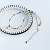 Nuevo Collar con Colgante de Estrella de Ocho Puntas Hecho a Mano con Cuentas Retro para Mujer para Usar Apilado Cadena para Clavícula de Gama Alta Lujo Ligero Gama Alta