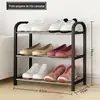 Prateleira de Sapatos Multicamadas Simples Doméstica Econômica Dormitório Entrada À Prova de Poeira Armazenamento Sapateira Montagem Prateleira de Sapatos Pequena