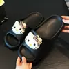 Nuevas pantuflas creativas personalizadas para mujer, de verano, antideslizantes, para pareja, de dibujos animados, gato lindo, sandalias de interior para el hogar y el baño