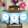 Set de Decoración para Fiesta de Cumpleaños Infantil, Bandera del Primer Cumpleaños del Bebé, Colgantes para Sillas, Diseño Exclusivo de Fondo Ritual