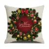 Funda de Almohada Cómoda y Amigable con la Piel Estilo Navideño Árbol de Navidad Linda para Hogar Dormitorio Oficina Respaldo Cojín de Sofá