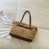 Novedades Otoño 2026 Bolsos de Mano para Mujer Gran Capacidad Elegantes Simples Bolsos de Hombro de Moda Retro de Nicho Bolsos Tote para Viaje