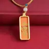 Pingente Thangka leve com você Zhao Gongming Ziwei Hui Cinco Elementos pequeno Thangka paz e fortuna colar pingente amuleto Deus Marcial da Riqueza
