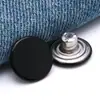 Botão metálico sem costura e sem pregos Botão para roupas jeans e calças Botão destacável ajustável Artefato para fechar a cintura Fivela em forma de I