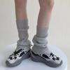Calcetines de felpa suave con diseño de estilo coreano y estilo perezoso, apilados, cálidos y resistentes al frío, que combinan con todo, para mujer