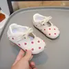 Zapatos de Cuero para Bebé Niña Primavera Ballet Punta Redonda Zapatos de Patito Zapatos para Niños Zapatos de Princesa Mary Janes de Lunares Dopamina Zapatos de una Sola Hebilla