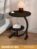 Mesa de Cabeceira, Móvel, Mesa Redonda Pequena Simples, Rack Pequeno de Armazenamento Moderno para Cabeceira de Quarto, Mini Mesa de Cabeceira para Casa