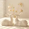 Ciervo Europeo Sala de Estar TV Vinoteca Decoración Adornos Hogar Habitación Creativa Dormitorio Coche Muebles Personalizados Moderno
