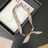 Collar Bufanda Estampado de Leopardo Vintage con Diseño Único, Cadena Versátil de Cuentas para Suéter, Accesorio para el Cuello para Chicas a la Moda