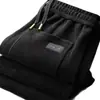 Pantalones casuales rectos holgados de pana para otoño e invierno para hombre, pantalones deportivos versátiles para exteriores con forro polar, talla grande, pantalones casuales para hombre