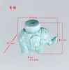 Bandeja Portainciensos de Elefante Celadón para Uso Doméstico, Quemador de Incienso Interior para Madera de Águila y Sándalo, Portainciensos Sencillo Estilo Chino, Accesorio para Ceremonia del Té