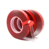 Acrílico resistente a altas temperaturas Adhesivo de doble cara Película roja Acrílico transparente Impermeable Fuerte Gancho adhesivo de doble cara Micron Adhesivo de espuma