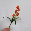 Ramo de Flores Artificiales Tulipán con Tacto Real Ramo Artificial de Novia Boda Ramo Artificial Flores Falsas Accesorios de Fotografía Coreanos Flor de Seda
