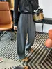 Pantalones Casuales Peludos Talla Grande para Mujer Otoño Invierno Cintura Alta Caída Adelgazantes Sueltos Pierna Ancha Pantalones Talla Grande para Niñas 200 Jin Pantalones de Pierna Recta